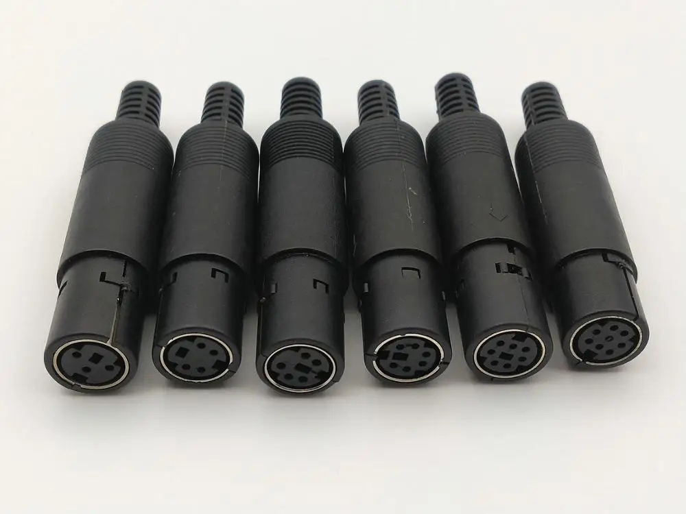

50PCS Mini DIN female 3PIN 4PIN 5PIN 6PIN 7PIN 8PIN Audio AV Connector adapter New