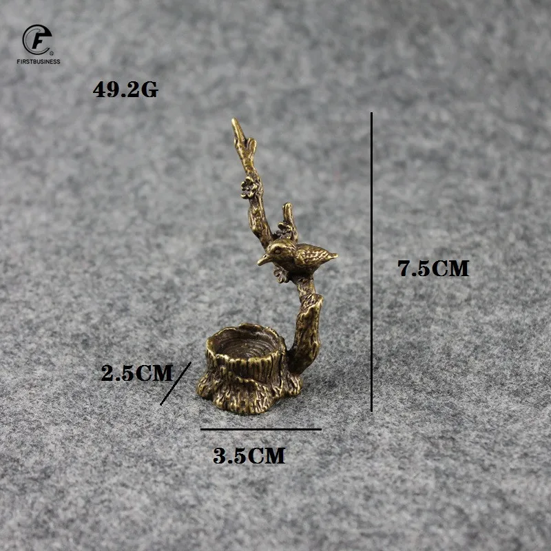 Античная Медная Волшебная слива дерево фотоэлемент креативная курильница в виде