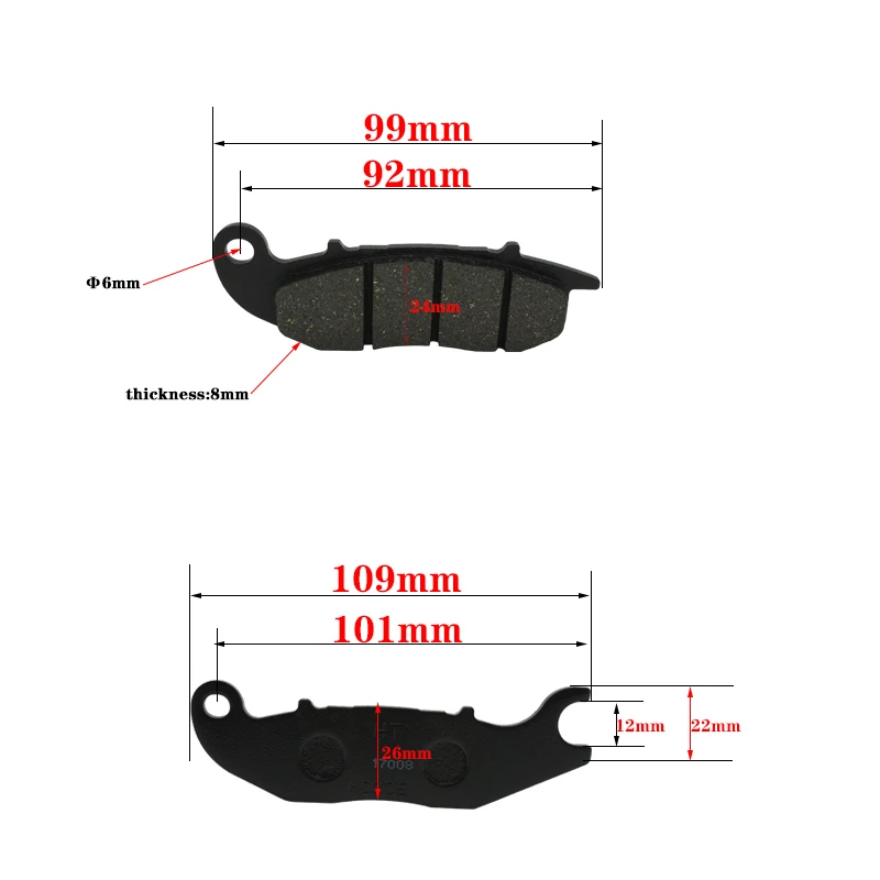 Тормозные колодки для мотоцикла перед трением дисковая система стабильный блок