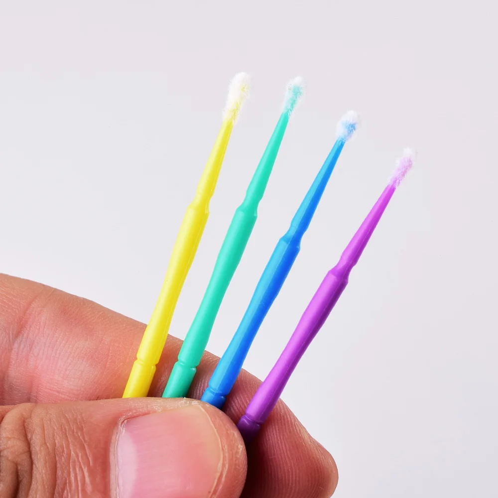 Щёточки для наращивания ресниц MicroBrush одноразовые щёточки щётки коррекции Micro Brush