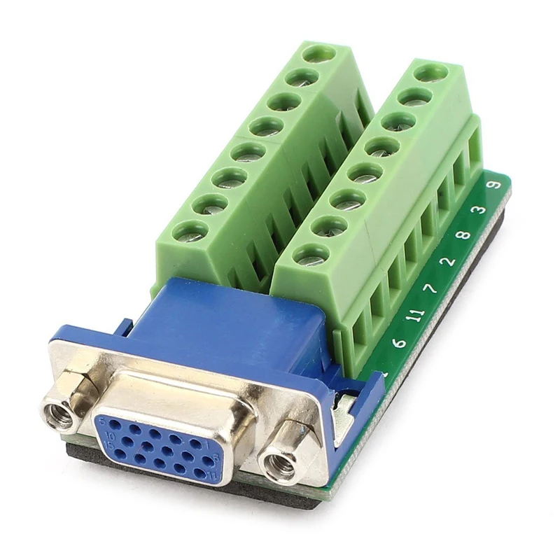 

D-SUB DB15 женский 15Pin Джек Порты и разъёмы для Клеммная коммутационная плата разъем