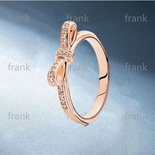

180906CZ ROSE SPARKLING BOW RING