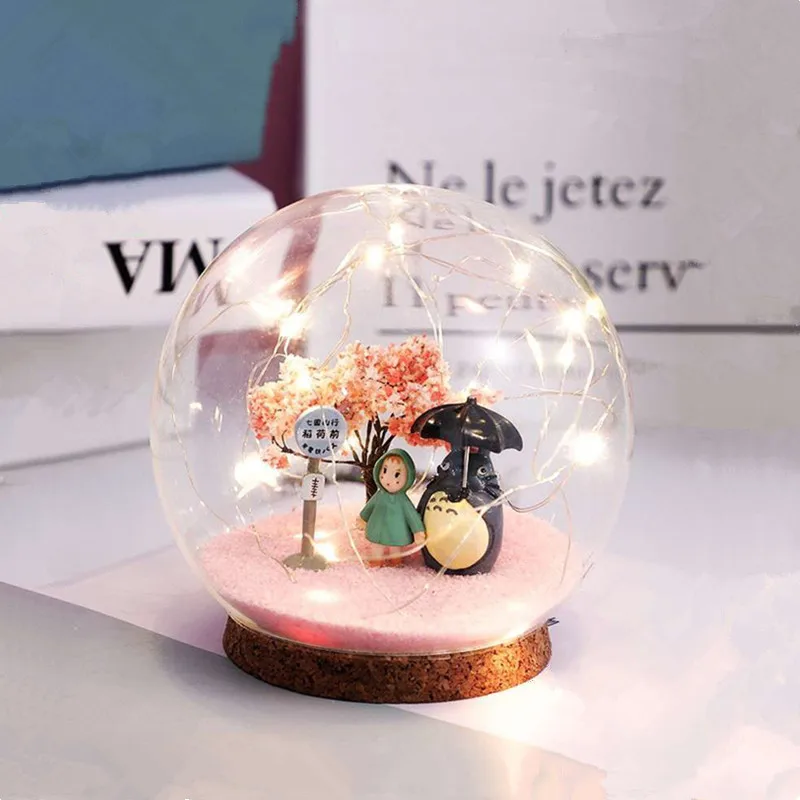 

8sets/pack Diameter=10cm Cork Base Glass Dome Vase Wedding Home Decoration Round Shaped Glass Cover Friend Gift