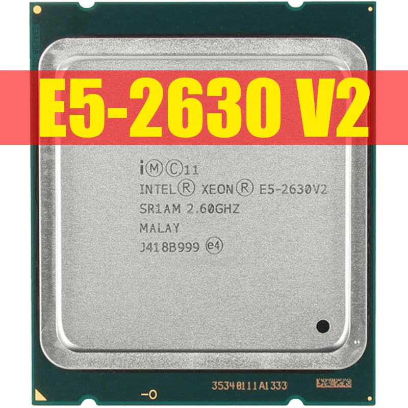 

Intel Xeon E5 2630 V2 Server processor SR1AM 2.6GHz 6-Core 15M LGA2011 E5-2630 V2 CPU 100% normal work