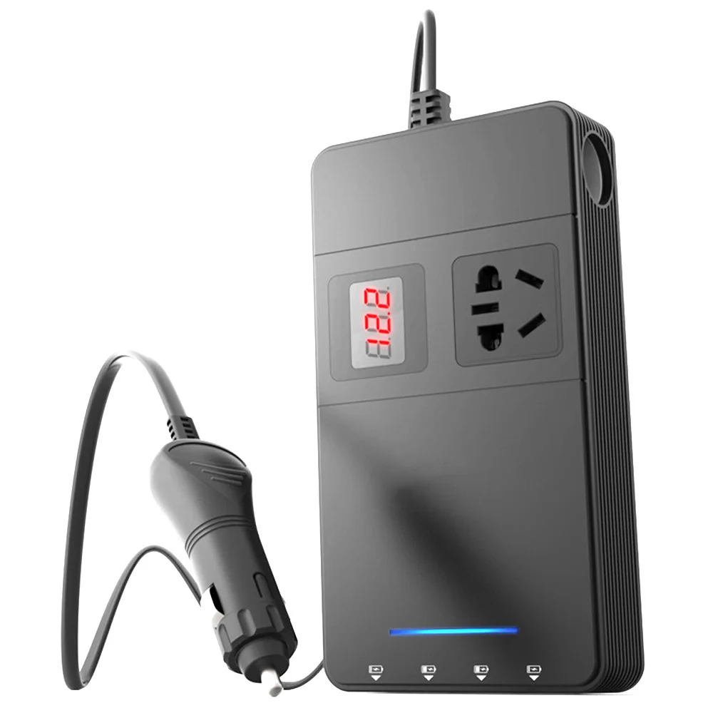 Partol Car Inverter 12V 220V 200W Power Voltage Converter With 4 USB Socket Charger Auto Cigarette Lighter Automobiles | Автомобили и