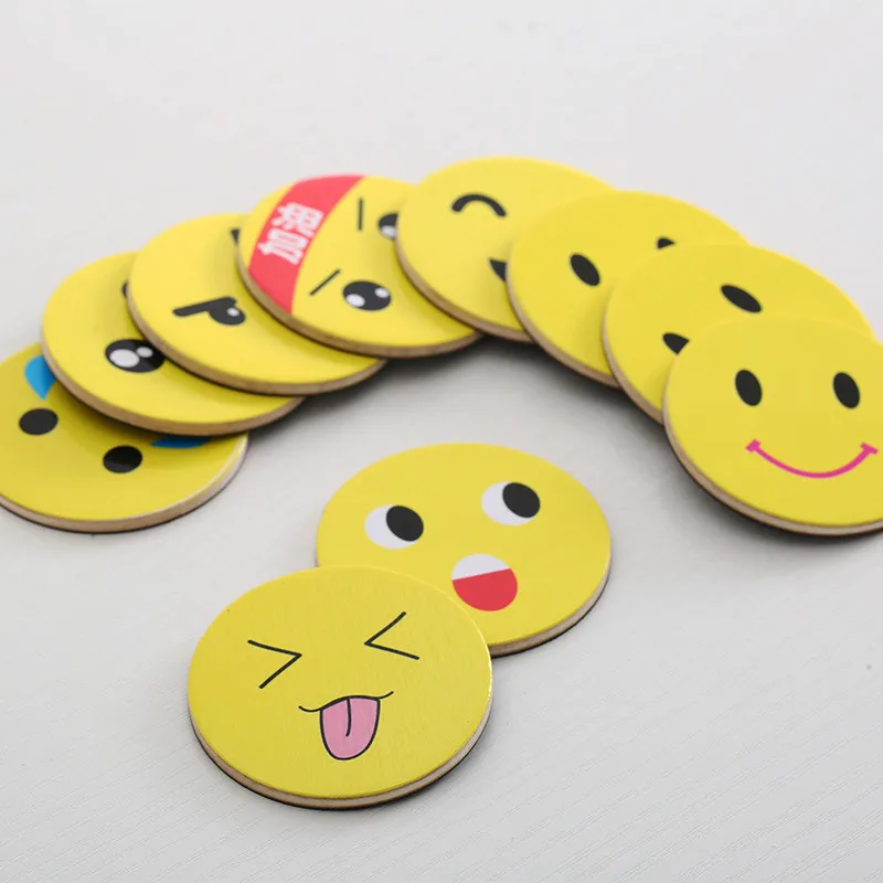 Красочные Мультяшные магнитные наклейки на холодильник Детские деревянные