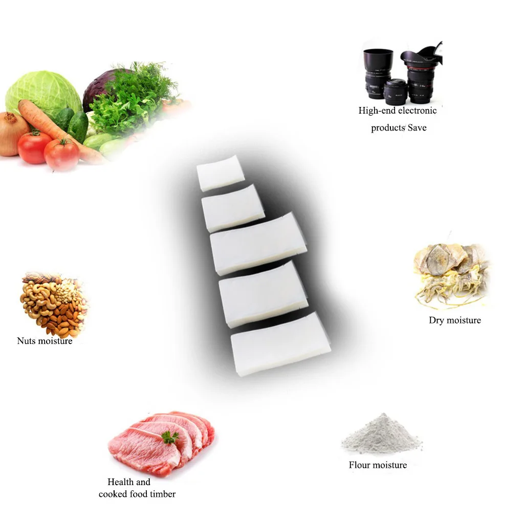 

100Pcs Food Vacuum Bag Storage Sealer Space Packing Commercial Food Saver 5 Size