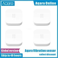 global version xiaomi mijia aqara vibration sensor shock sleep sensor valuable alarm monitoring vibration shock work mi home app