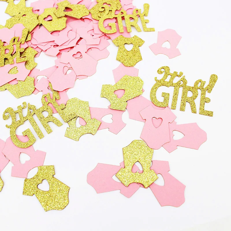 100 шт Oh Baby Small Clothes Paper Confetti Sex Party Decoration Scraps подарочная упаковка принадлежности для