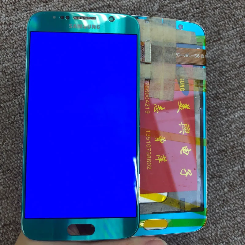 Дисплей мобильного телефона для samsung S6 ЖК-экран дигитайзер G920 G920F G920V G920A детский синий Лучшая цена