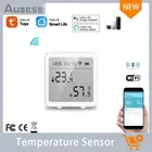 Смарт-датчик температуры и влажности Tuya WiFi + Bluetooth-совместим с функциями сигнализации, поддержка приложения Smart Life