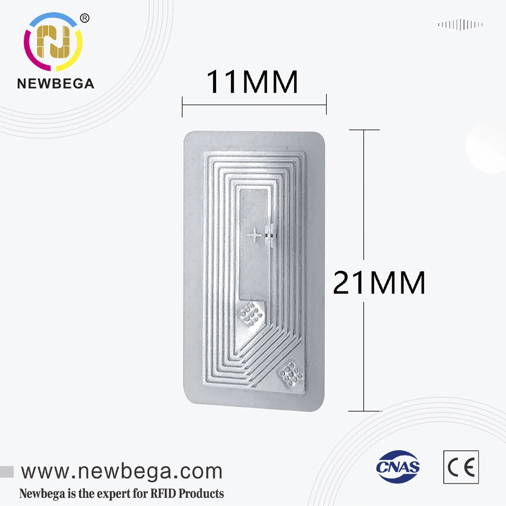 Наклейка NFC на чип NTAG213 универсальная метка маленького размера 10 х20 мм поддержка