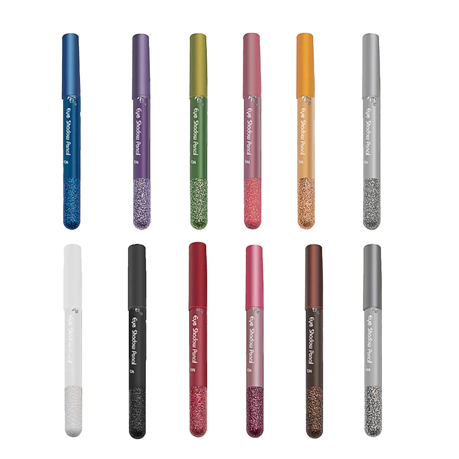 

HAICAR Eye shadow 12 Colours beauty glazed makeup set eyeshadow Glitter Eyeshadow Shiny Colored Sticks Eyeshadow Pens Waterproof