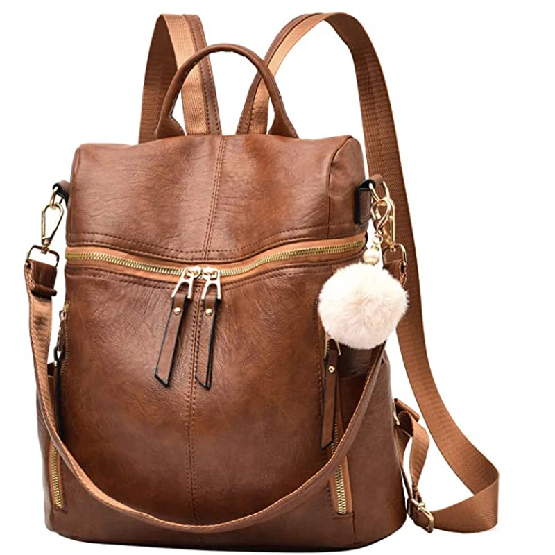 

HOUSE OF CB Backpack Purse for Women Fashion Leather Designer Travel Large Ladies Shoulder Bags with Tassel