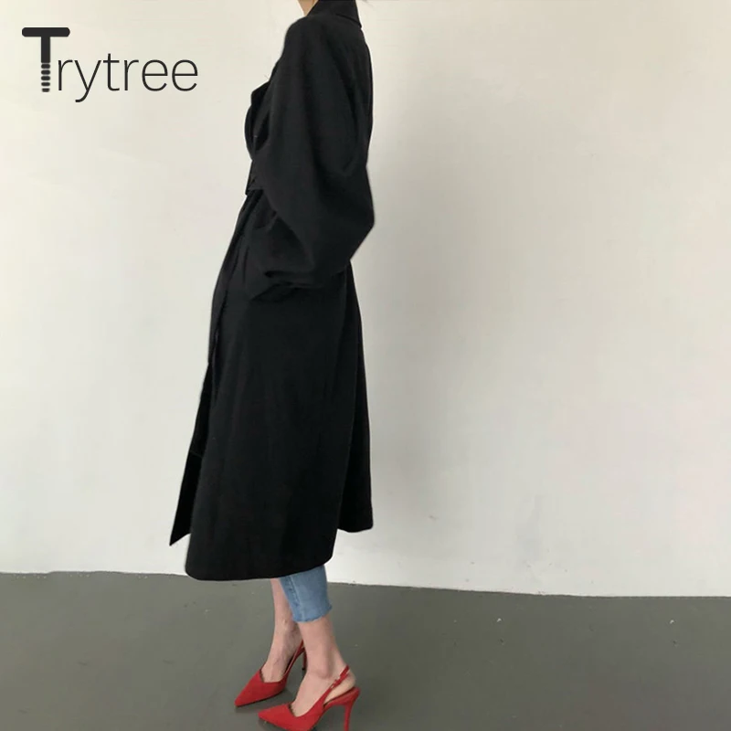 Комплект из двух предметов Trytree Женский повседневный двубортный офисный пиджак с