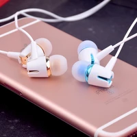 new android universal headsets with built in microphone 3 5mm in ear wired gaming earphone fashion 6d heavy bass stereo earbuds