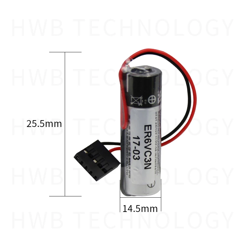 10 шт. Новинка ER6VC3N ER6V/3 6 V AA 3 2Ah + JAE5PIN PLC батарея CNC литиевая Yaskawa специальная |