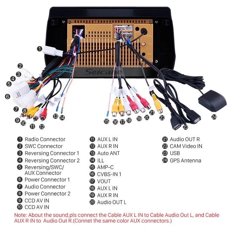 Seicane 2 DIN gps авто стерео 10 1 &quotAndroid 8 для Toyota Wish 2009 2010 2011 2012 Радио мультимедийный плеер