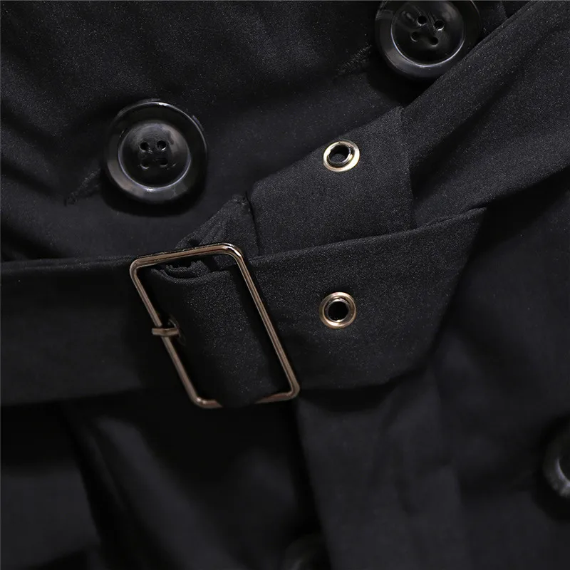 

2020 New Autumn Windbreaker Female Double Breasted Women Elegant With Belt Trench Coat Casual Long Outwear Plus size 6XL M321