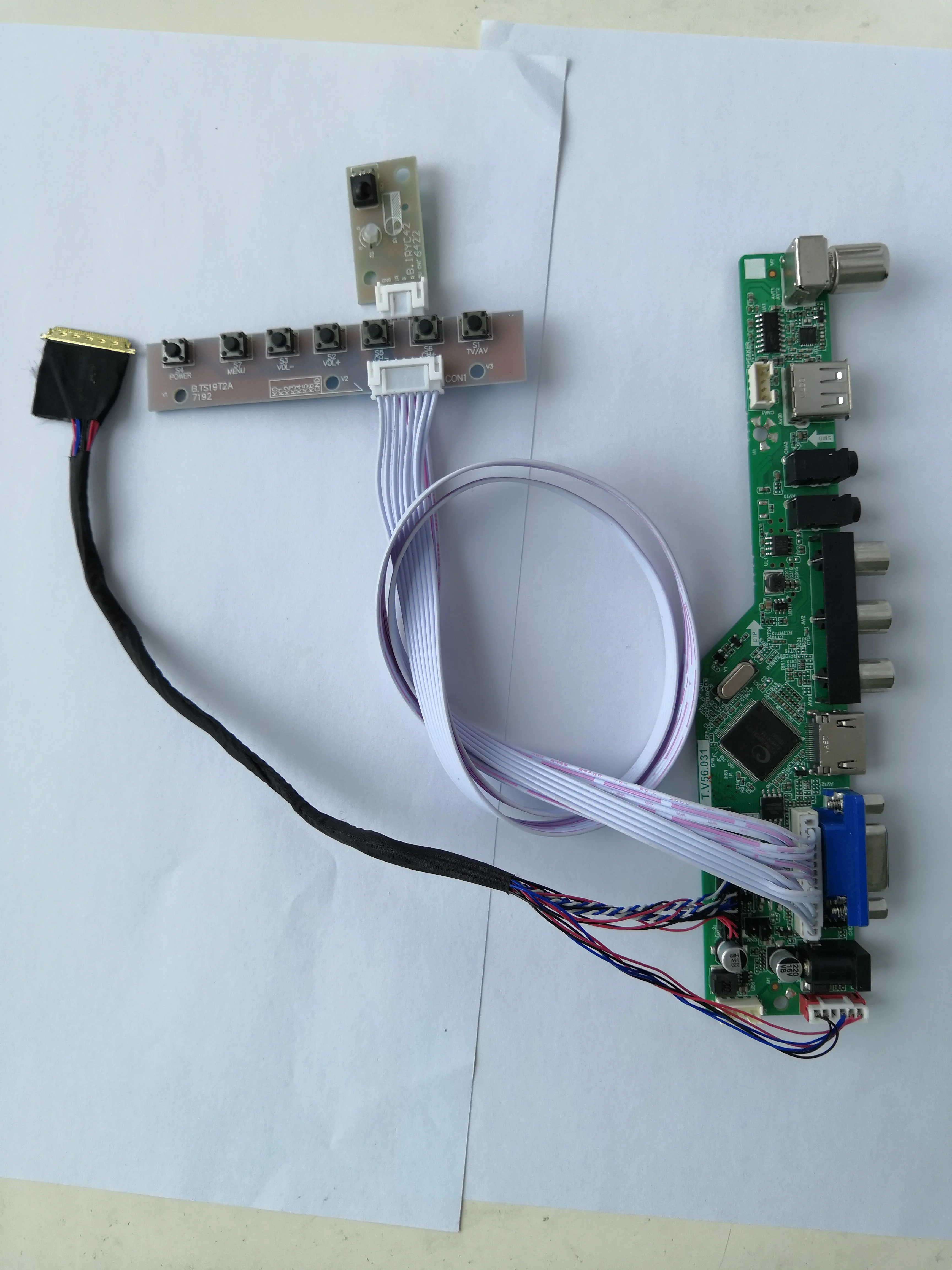 TV56 Комплект Для LP156WH3 HDMI USB пульт дистанционного управления VGA 15 6 &quotAV 1366X768 40pin