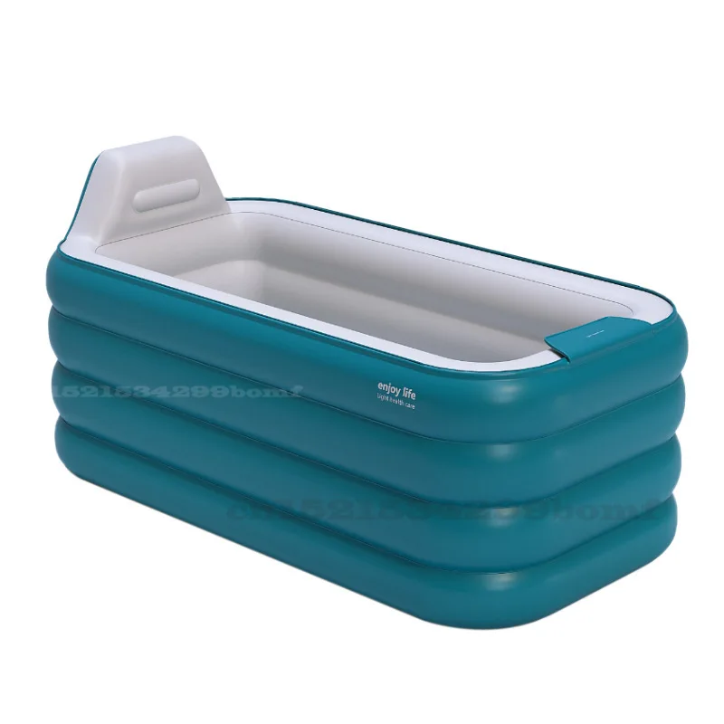 

Folding Inflatable Bathtub Adult Bath Home Thickening Insulation Steaming Sauna Spa Body Reclining Heating Artifact
