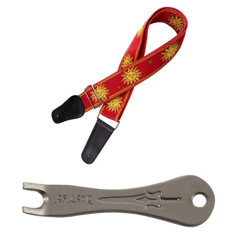 Ремень для акустической гитары со штырьком и ремешком горячей | Спорт