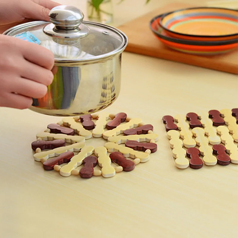 1 шт. 3 шт./компл. бамбуковые коврики прокладки салфетки изоляционные против