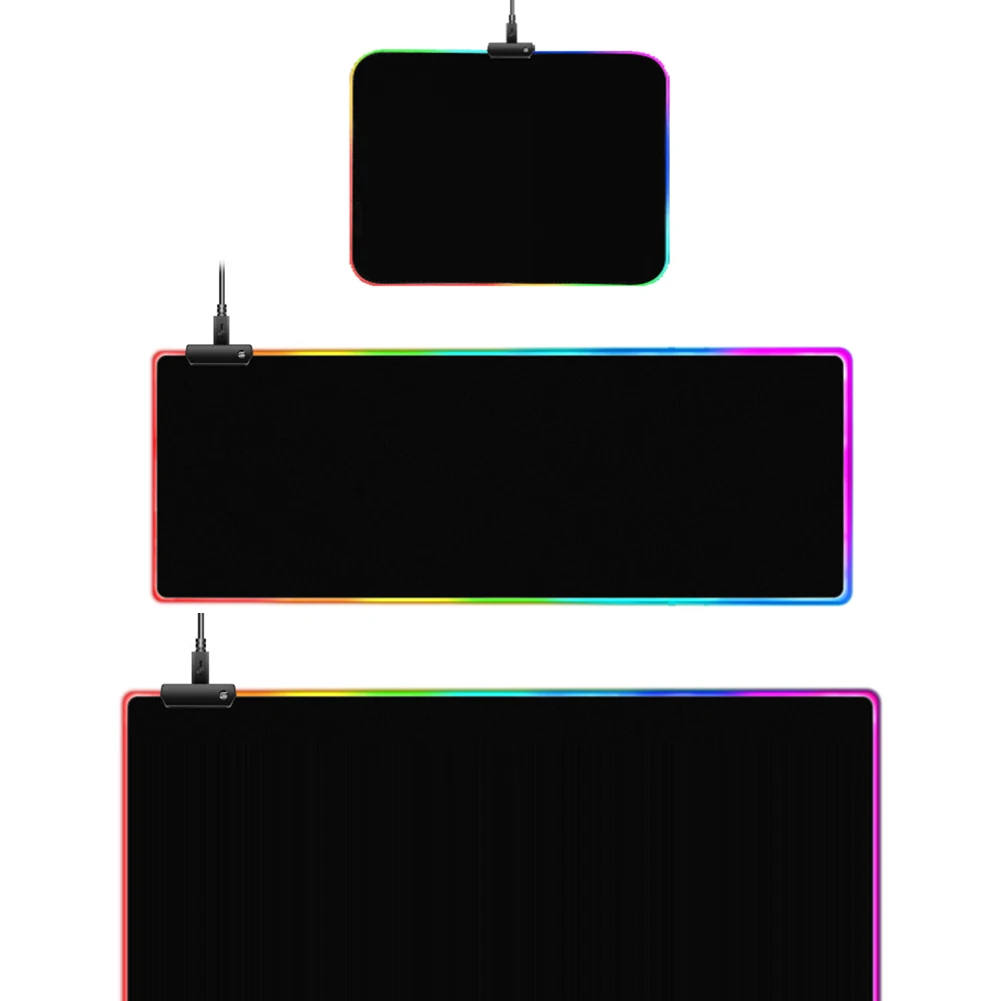 

Светящийся игровой коврик для мыши со светодиодсветодиодный подсветкой RGB для настольного ПК, игровой коврик для мыши, ковер, периферийные ...