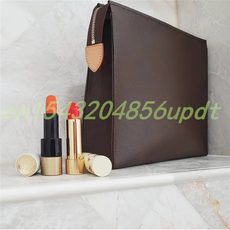 

Hot Selling 2021 Luxury Design New Women's Fashion Toiletry Pouch 26cm Business Clutch Wallet Lady Large Capacity Cosmetic Bags