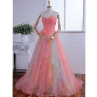 gorgeous off the shoulder flowers party gown long cheap quinceanera gown 2018 sweetheart lace up mother of the bride dresses