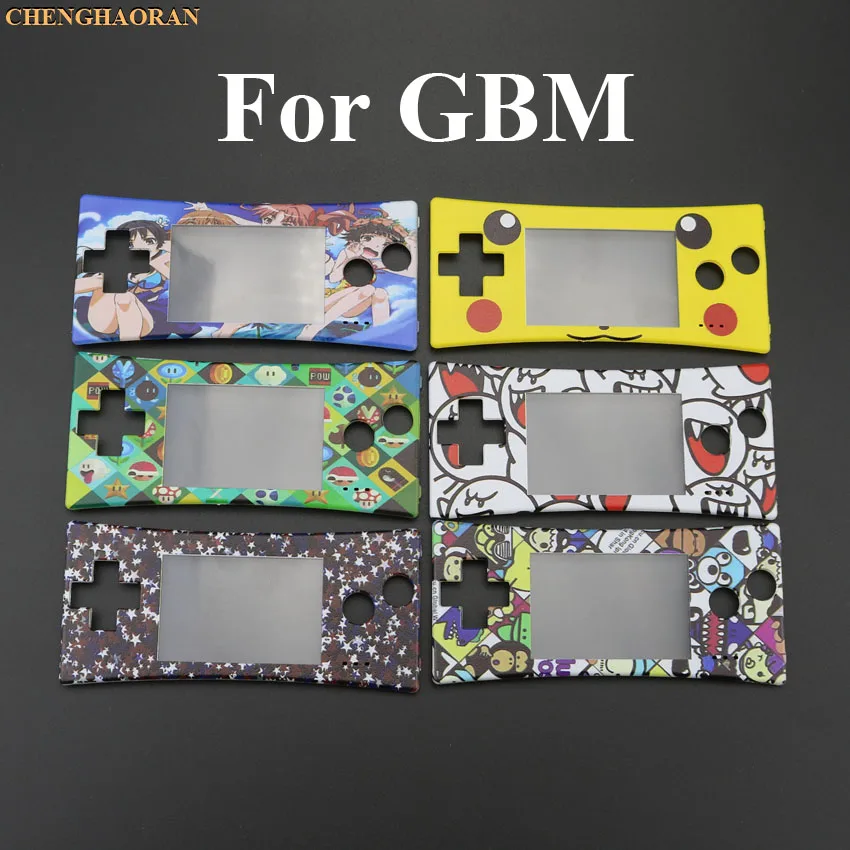 ChengHaoRan 16 стилей 16 цветов передняя оболочка чехол Лицевая панель для GBM Gameboy micro system