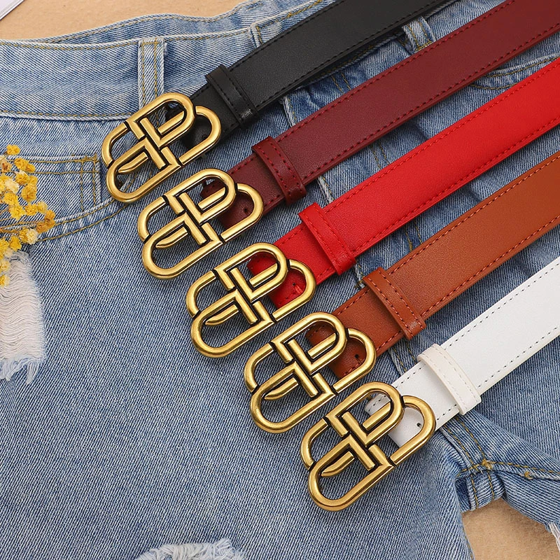 

Fashion Women Belt Female Belts Leather Black Wide Belt Luxury Designer Ladies Jeans Waist Strap Student Waistband High Quality