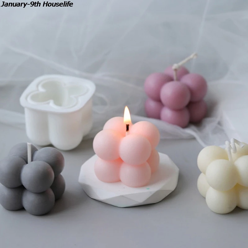 

1PCS Wax Candles Mold DIY Candles Mould Aromatherapy Plaster Candle 3d Silicone Mold Hand-made Candles Wax Soap Molds