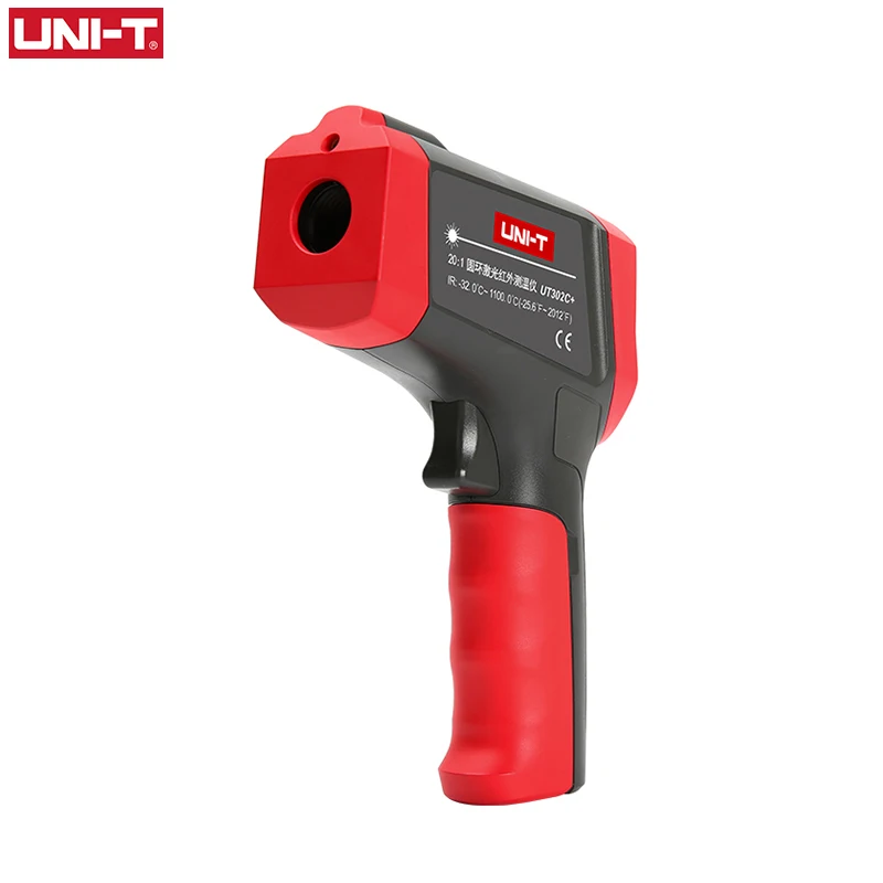 UT302C Plus UNI-T бесконтактный инфракрасный лазерный термометр, HD цветной экран, промышленная температура измерения UT301A+ UT301C+ ИК пистолет - Цвет: UT302C Plus