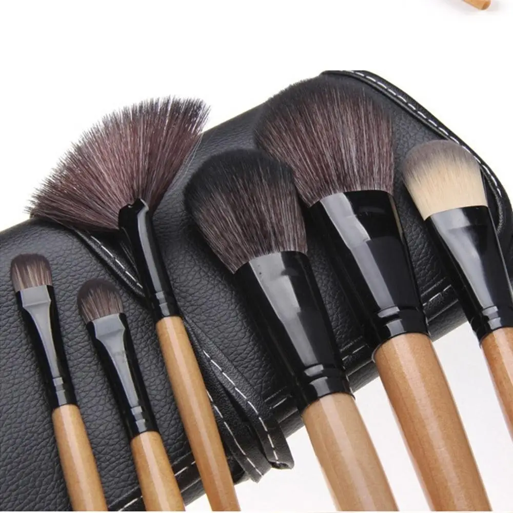 Набор кистей для макияжа 24 шт./лот кисти растушевки теней век подводки ресниц