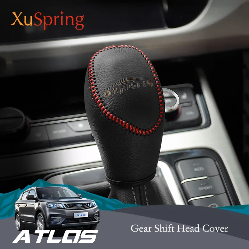 

Автомобильная коробка переключения передач, крышка ручного шара, украшение, аксессуары для стайлинга, установка для Geely Atlas Boyue Emgrand NL-3 Proton X70 ...