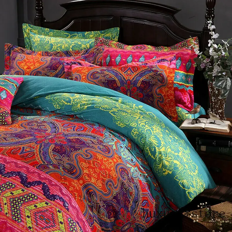 

Bohemian 3d Bedding Sets Duvet Cover Bedsheet Pillowcase Queen King Bedspread