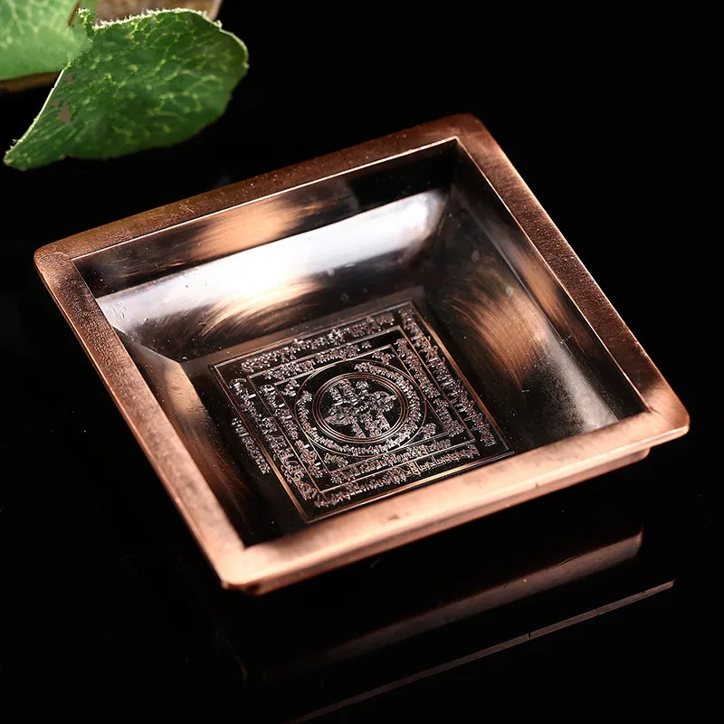 Эзотерическая квадратная полировальная курильница Vajra из сплава металла 9