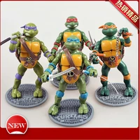 4pcsset 2012s turtle 16cm model action figures toy classic cartoon model collection new year kids gift