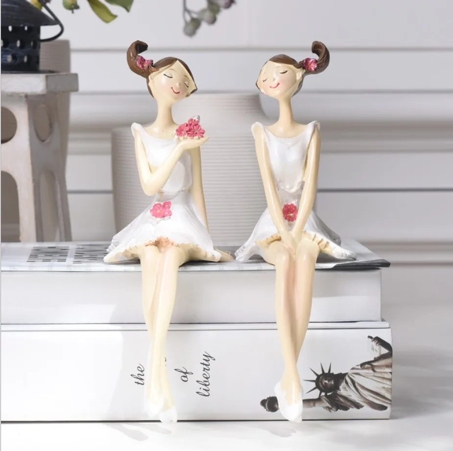 2 шт./компл. креативные красивые ангельские девочки полимерные поделки сказочные