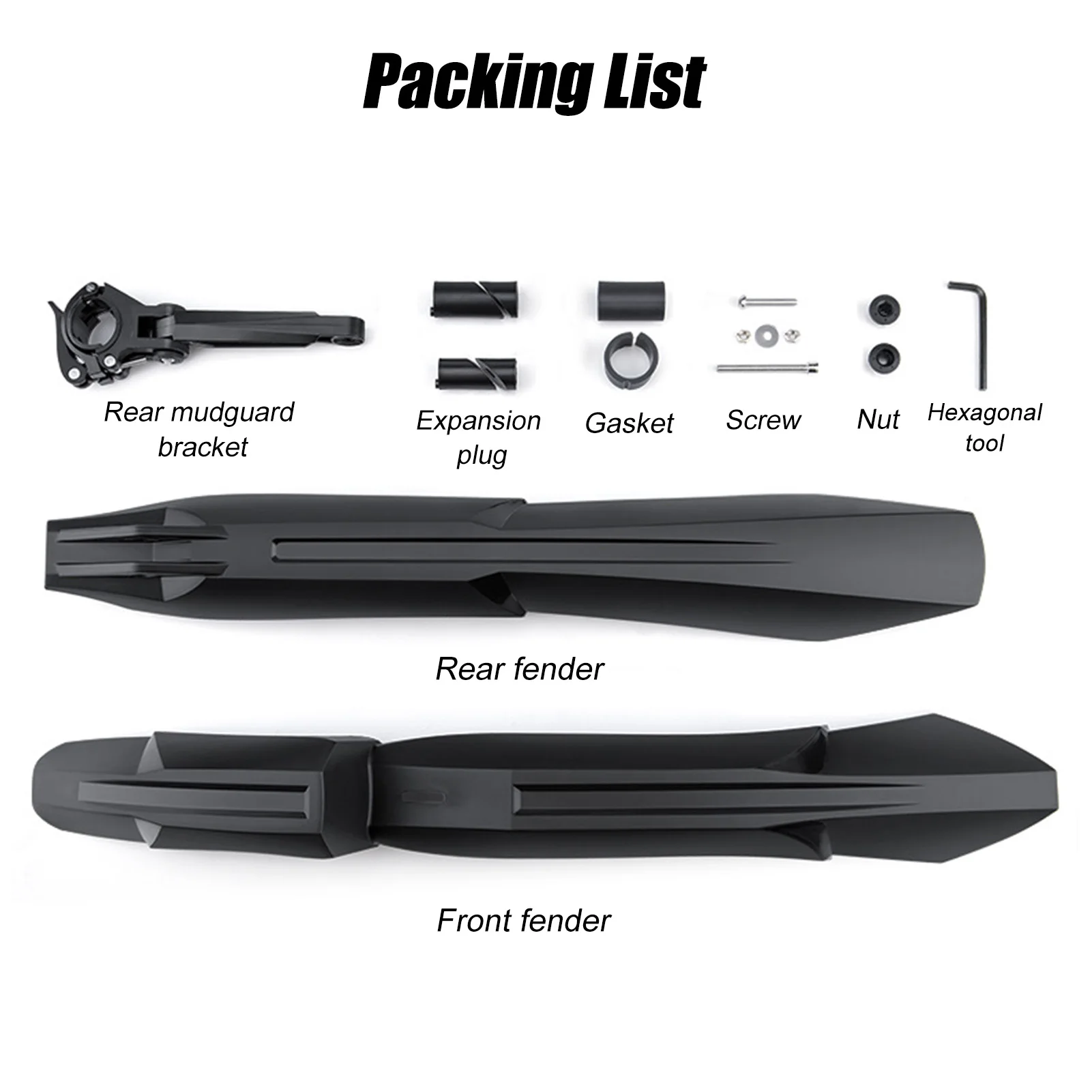 Комплект велосипедных брызговиков быстросъемные крылья для горных велосипедов