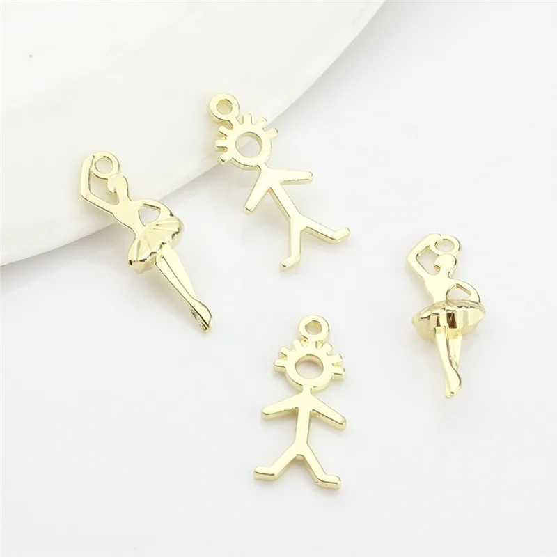 

New arrived 50pcs/lot cartoon dancing girls shape alloy floating locket charms diy jewelry earring/bracelet accessory