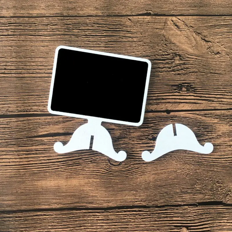 10 упаковок мини стоячий дизайн деревянная белая рамка доска для халатов этикетки