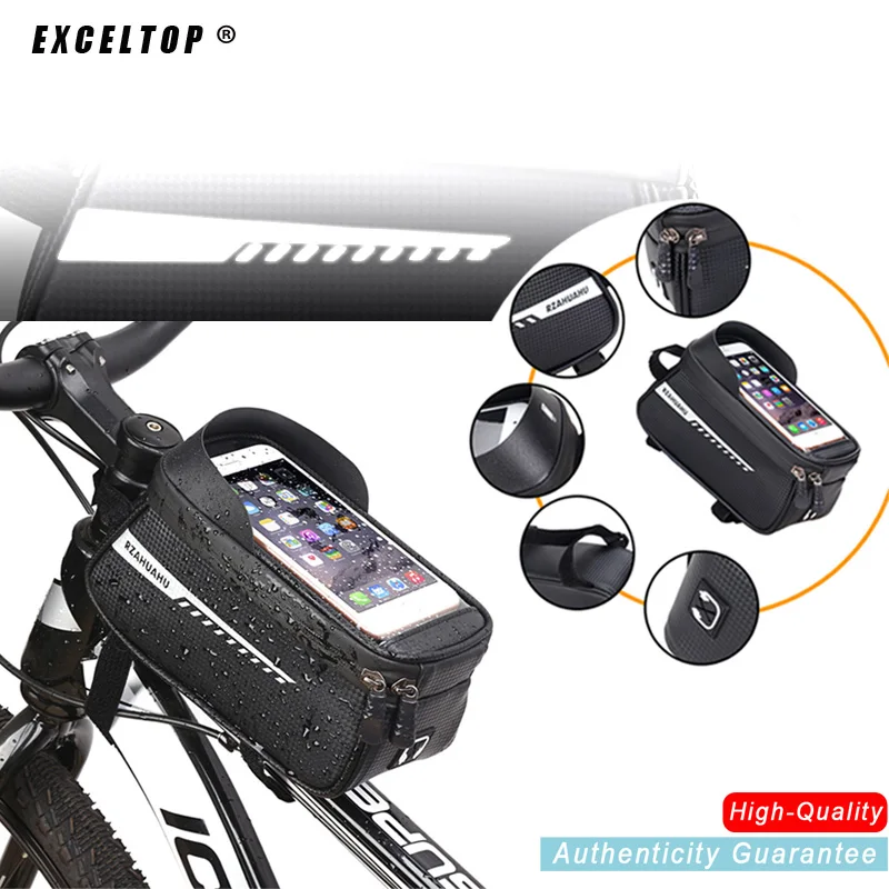 

Сумка на верхнюю трубу для горного велосипеда, сумка для дорожного велосипеда для мужчин, женская сумка на голову для мужчин, водонепроницаемая большая сумка для телефона
