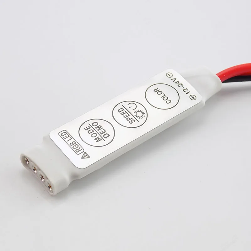 3-клавишный контроллер DC 12V Мини Светодиодная лента RGB одного цвета для SMD