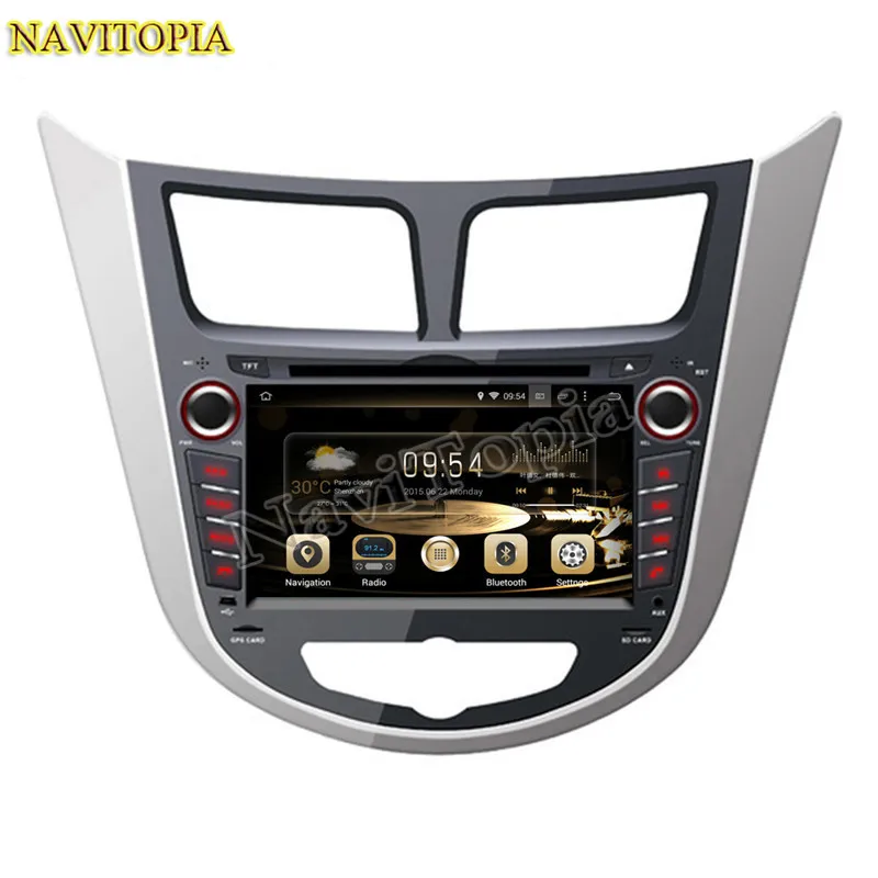 Octa Core 4 Гб + 64G Android 9 0 Автомобильный мультимедийный dvd плеер для hyundai акцент синий 2011