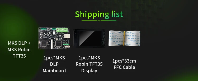 Части 3d принтера MKS DLP FDM lcd панель управления фотоотверждением с 3," TFT сенсорным дисплеем