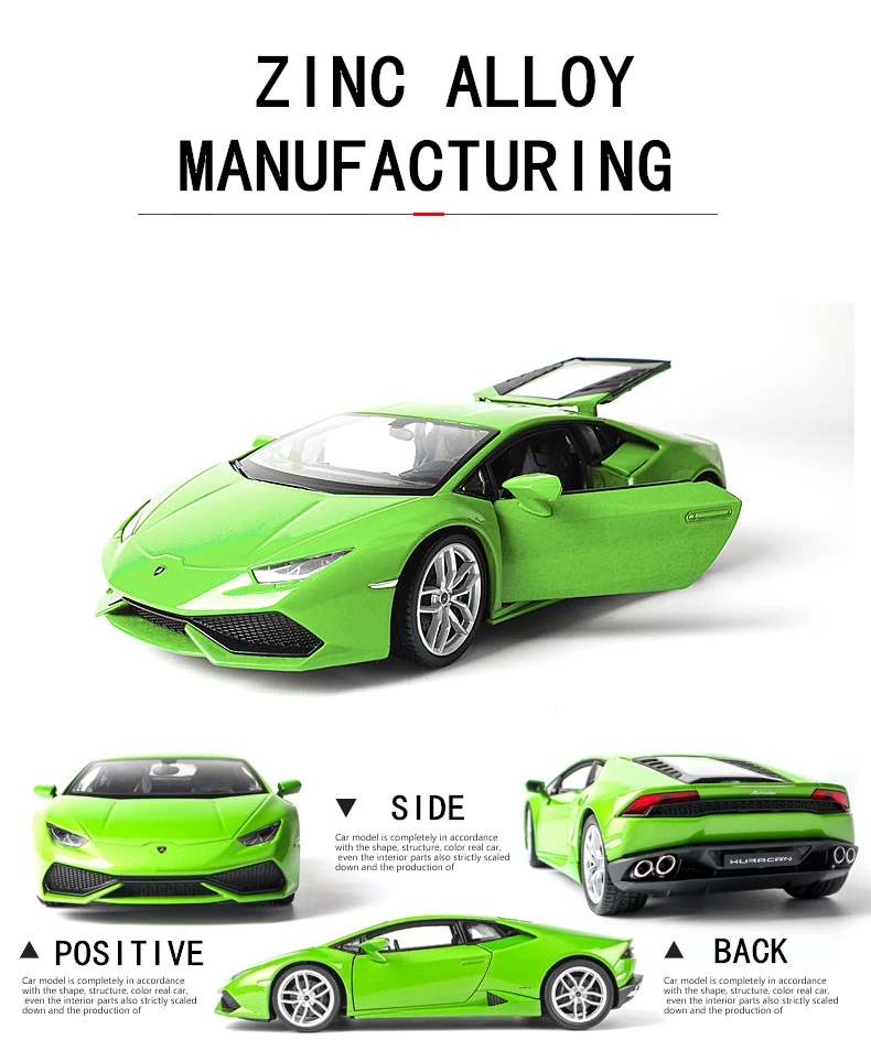 welly 1:24 Lamborghini LP610-4 car alloy car model simulation car decoration collection gift toy Die casting model boy toy
