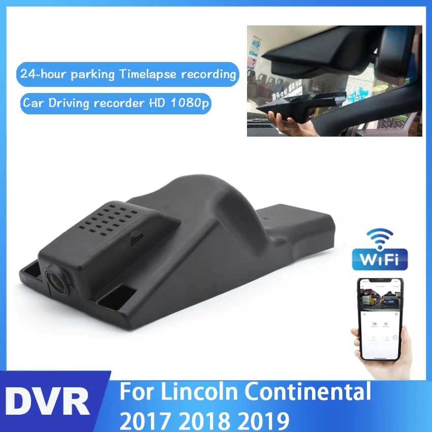 Car Wifi Dvr Mini Camera For Lincoln Continental 2017 2018 2019 Novatek 96672 Car Dash Cam Video Recorder