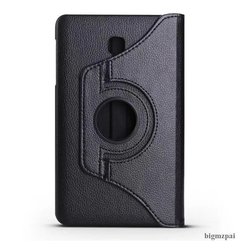 Чехол для планшета samsung Galaxy Tab A 10,5 T590 T595 t597 360 Вращающийся Кожаный чехол для планшета samsung tab a t590 - Цвет: Black